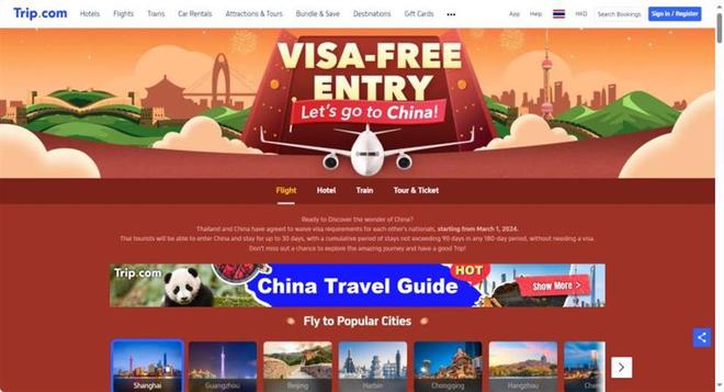 正式互免签,利好入境游,泰国来华旅游订单增长3倍